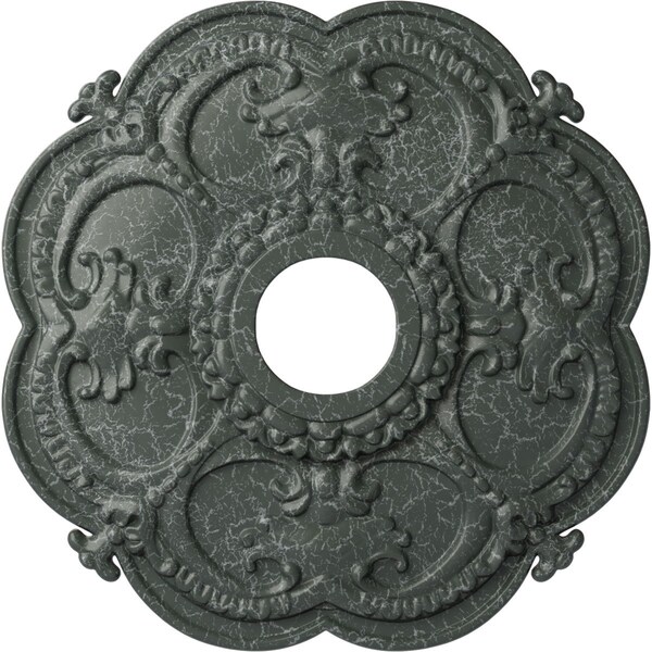 Ekena Millwork Rotherham Medallion (Canopies up to 3 1/2"), 18"OD x 3 1/2"ID x 1 1/2"P, Athenian Green Crackle CM17ROAGC - main